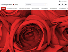 Tablet Screenshot of geschenkgutscheine-shop.com